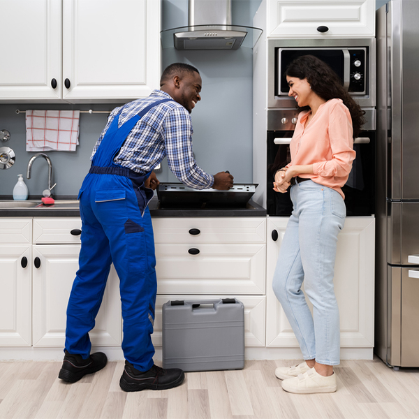 can you provide an estimate for cooktop repair before beginning any work in Center Cross